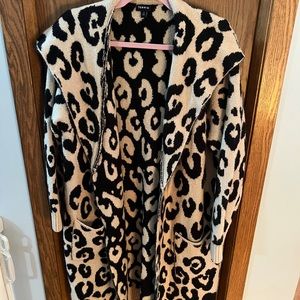TORRID leopard long cardigan (size 2)